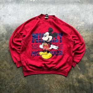 Vintage Baggy 90s Mickey Mouse Sweatshirt XL